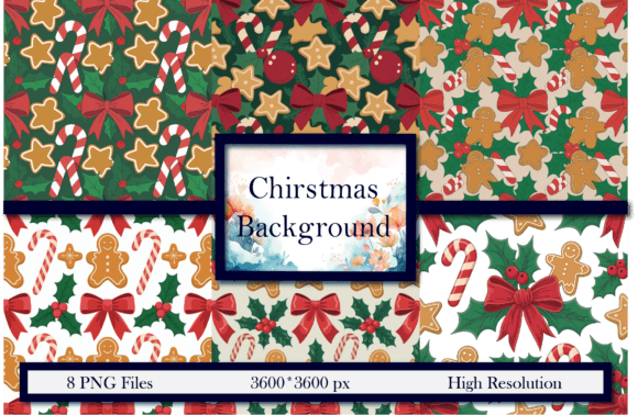 Download Seamless Cute Christmas Icons Pattern - Christmas Collection