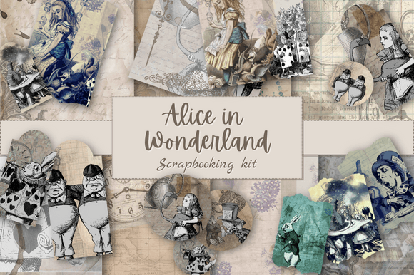 Download Alice in Wonderland Scrapbook Kit - Scrapbook Collection