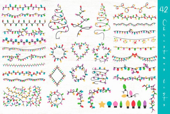 Download Christmas Lights SVG PNG Vector Bundle - Christmas Collection