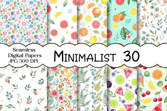 Download Summer Digital Minimalist Patterns - Minimalist patterns Collection