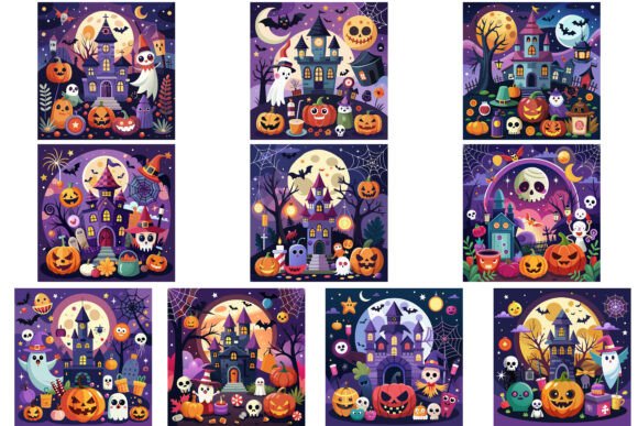 Download 10 Halloween Party Invitations Bundle - Premium Resources