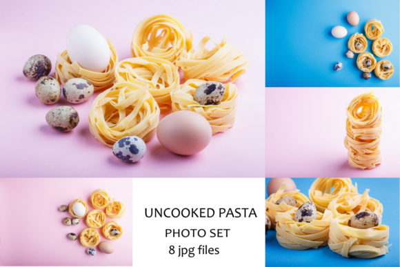 Download Uncooked Tagliatelle Pasta with Eggs - Cook Collection