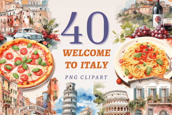 Download Welcome to Italy PNG Bundle - Italy Collection