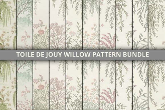 Download Toile De Jouy Willow Pattern Bundle - Premium Resources